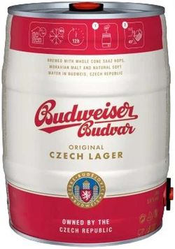 Budweiser Budvar Světlý Ležák Soudek 5l 5%