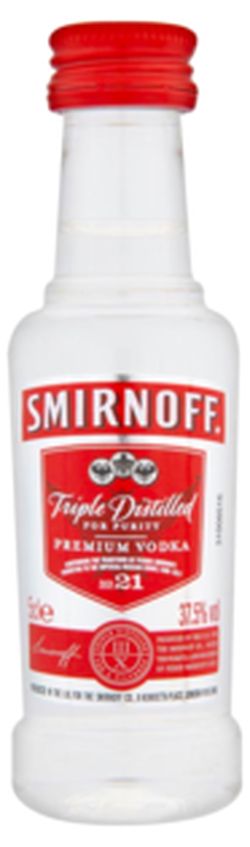 Mini Smirnoff Red 37,5% 0,05l